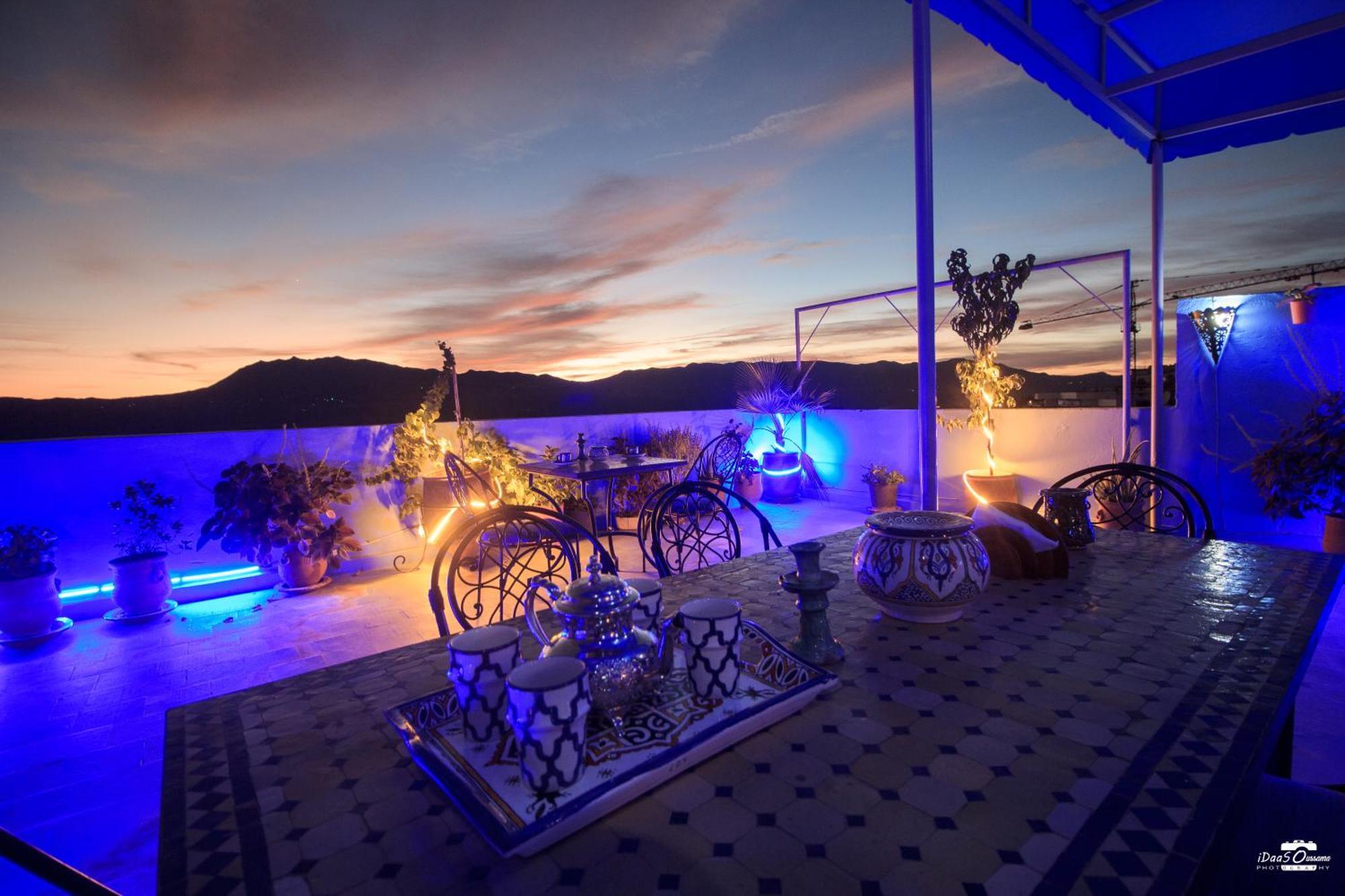 Ferienwohnung Casa Voyager 'Secret Garden Terrace' Chefchaouen Exterior foto