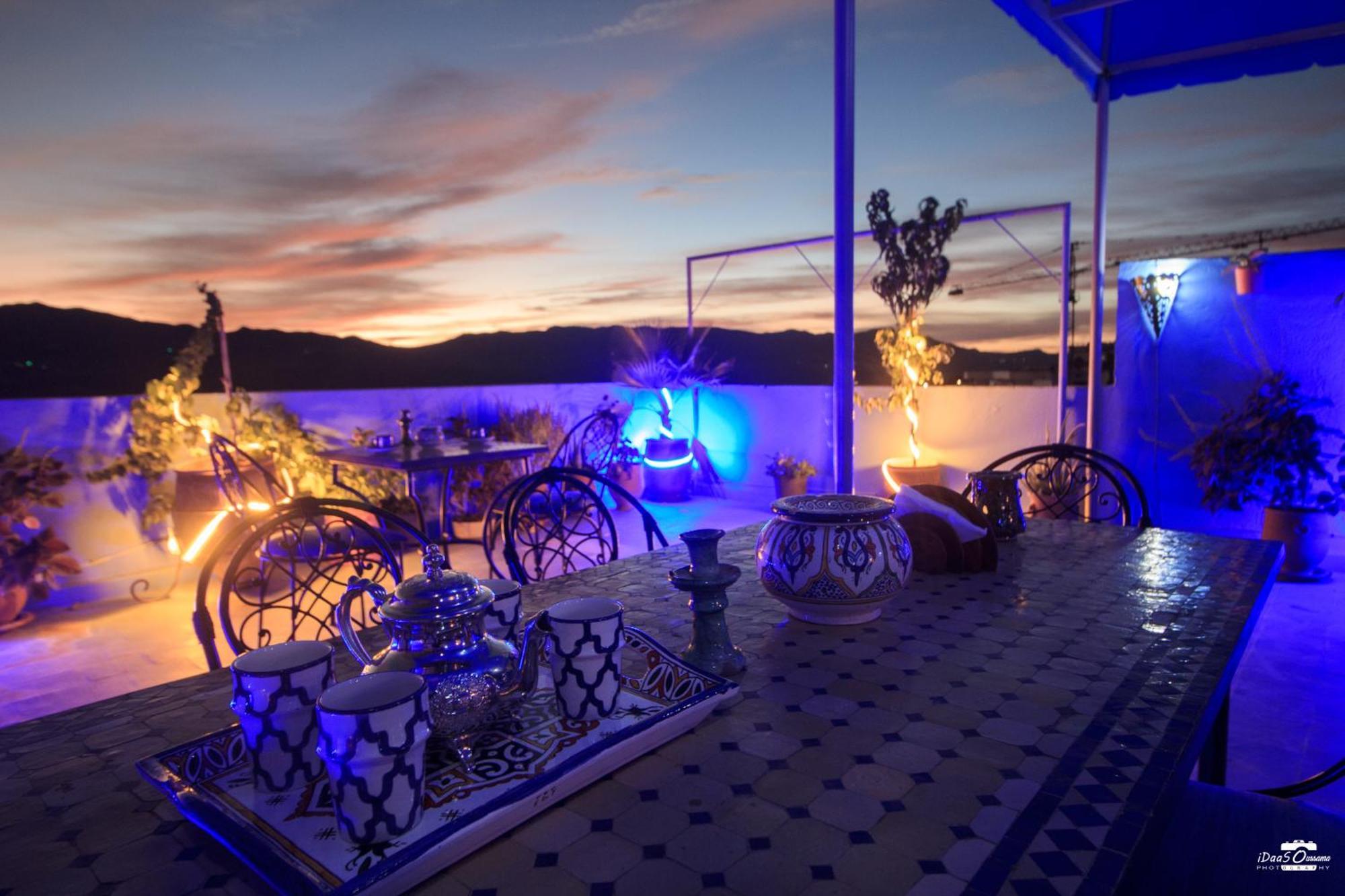Ferienwohnung Casa Voyager 'Secret Garden Terrace' Chefchaouen Exterior foto