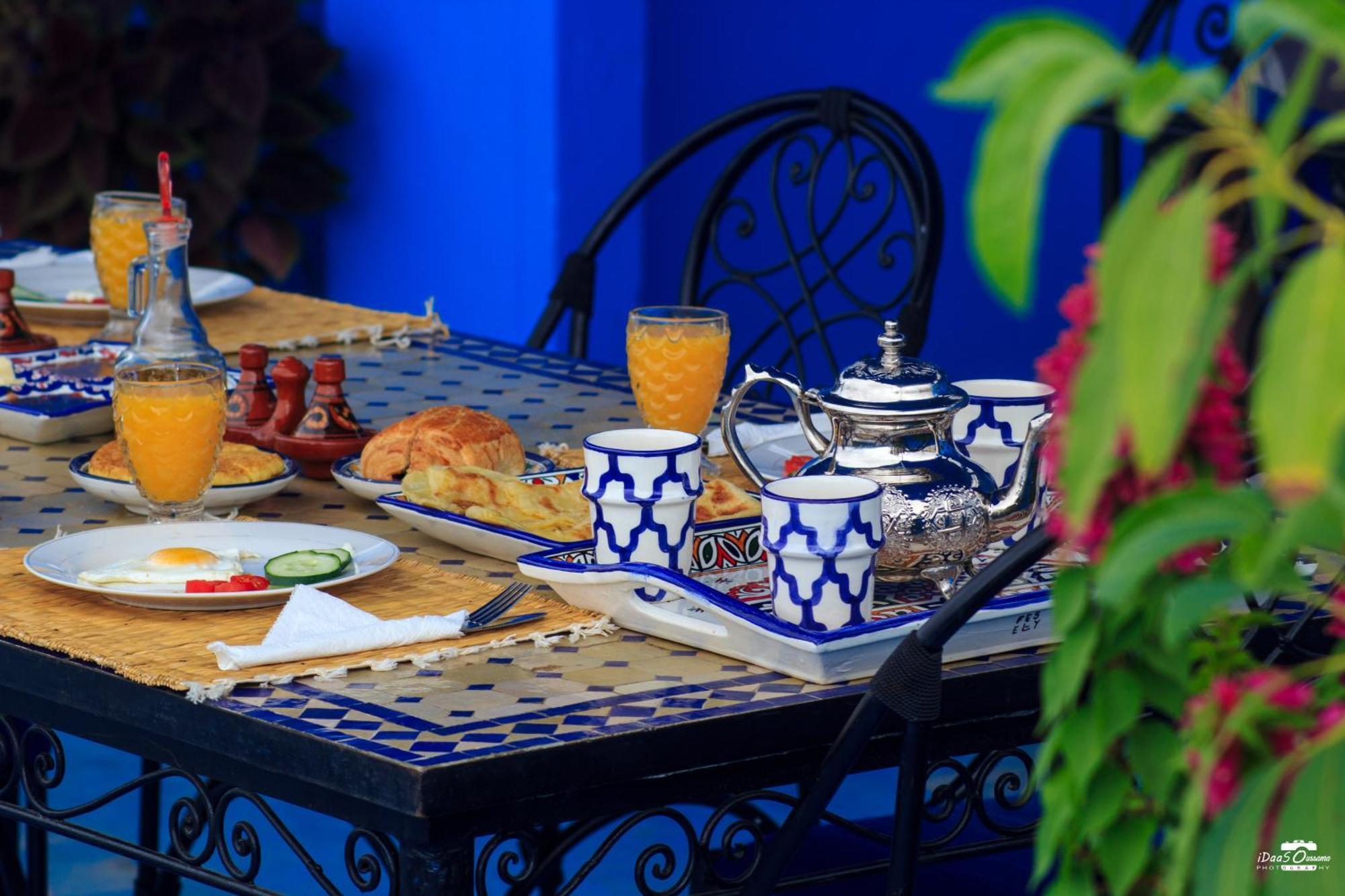 Ferienwohnung Casa Voyager 'Secret Garden Terrace' Chefchaouen Exterior foto